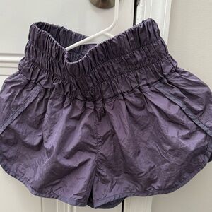 FP Movement The Way Home Purple Elastic Waist Shorts